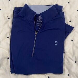 Women's Blue Quarter-Zip Top
